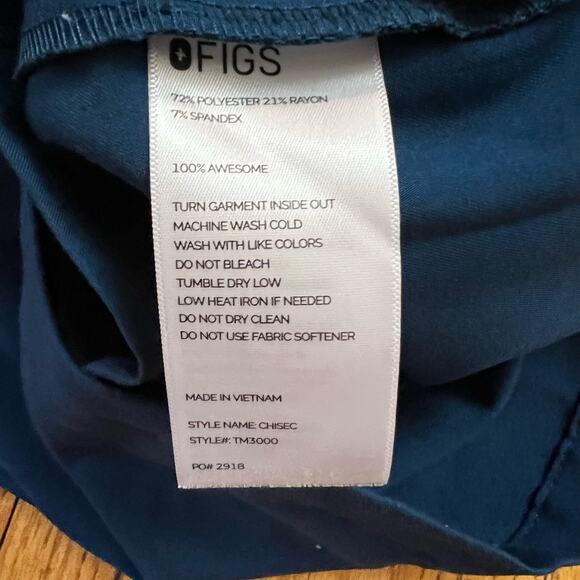 Figs Shirt Mens XS Chisec Three Pocket Scrub Top TM3000 FLAWED - Picture 4 of 8